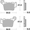Brzdové destičky DP Brakes SDP zadní KTM 250 EXC-F rok 07-20, 22-24