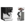 Rancilio Silvia BC, black + Eureka Mignon Specialita Smart, CR chrome
