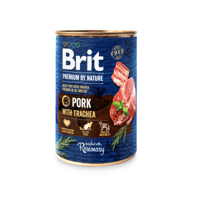 Konzerva Brit Premium by Nature Pork with Trachea 400 g