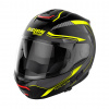 Moto helma Nolan N100-6 Surveyor Flat Black/Yellow N-COM 22 čierna S