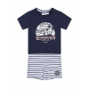 DIRKJE Set 2dielny kr. nohavice 86 Navy+White+Stripe