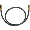 cinch audio prepojovací kábel [1x cinch zástrčka - 1x cinch zástrčka] 1.00 m antracitová pozlátené kontakty Oehlbach NF 214 SUB; 204501