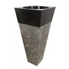 Voľne stojace kamenné umývadlo Pedestal IDS 141 Black