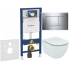 GEBERIT Duofix súprava 5v1 - inštalačný modul, závesné WC AquaBlade a Softclose Slim WC sedadlo IDEAL STANDARD Tesi, tlačidlo Sigma20 Square, 115.883.KH.1 (lesklý chróm), 111.300.00.5 NU6