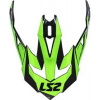LS2 Helmets LS2 MX470 PEAK NIMBLE BLACK WHITE GREEN