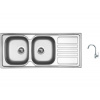 Set Sinks OKIO 1160 DUO V matný + batéria Sinks MIX 35 chróm