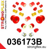 036173B: Strongflex Kompletní sada silentbloků pro zavěšení 23mm 17mm 4 x 031862A eccentric bush 0x031974, 0x031975