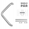 FT - MADLO kód K14T Ø 32 mm UN pár Rozteč madla: 350 mm, Dĺžka: 382 mm, Rozmer profilu madla: Ø 32 mm NEM - nerez matná (F60)