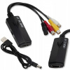 Prevodník obrazu a zvuku z AV na HDMI (ženský) 3x cinch RCA adaptér