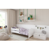BabyBeds Detská posteľ EMMA srdiečka Farebné prevedenie: Biela, Velikost postele: 160x80 cm, Úložný priestor k posteli: Nie, bez úložného priestoru