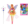 Bábika víla s krídlami 30cm kĺbová s magickou paličkou