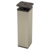 N/A StrongLegs nábytková noha FA009, 150Rmm, imitácia nerezi/čierný plast