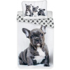 Jerry Fabrics bavlna obliečky Bulldog 140x200 70x90