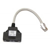 Adaptér rozdvojka RJ45, 1x8p8c/2x8p4c, TEL-TEL