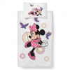 Bavlnená posteľná bielizeň Minnie a motýle 100x135, 40x60 cm