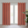 Eurofirany Záves 140x250 cm matný etamínový polyesterový hrdzavý na kovové krúžky ANGELIKA
