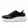 Dámske čierne slip on tenisky Piccadilly s mramorovým efektom