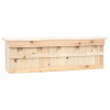 vidaXL Búdka pre vrabcov s 5 komorami 68x15x21 cm jedľové drevo - Hnedá - 98879-61074