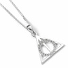 Carat Shop Strieborný náhrdelník Harry Potter - Dary smrti s kryštálmi
