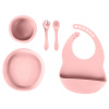 Zopa Detská Silikónová jedálenská sada Varianta: Old Pink