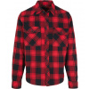 Build Your Brand Pánska košeľu 4002 Red-Black 5XL