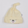 BOBAS FASHION Bavlnená dojčenská čiapočka Bobas Fashion Lucky krémová - 68