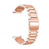 eses Masívny celokovový náhradný remienok pre smart hodinky 22 mm Farba: ružová zlatá (rose gold)