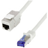 LogiLink CC5072S RJ45 sieťové káble, prepojovacie káble CAT 6A S/FTP 5 m sivá s ochranou 1 ks; CC5072S