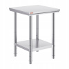 VEVOR Stôl Kuchenny Roboczy 60x60x80CM Materiál Stal Nierdzewna 8,5KG