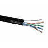 Solarix SXKD-5E-FTP-PE-SAM Venkovní instalační kabel CAT5e FTP drot PE samonosný 305m / box