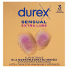 Durex kondómy (3ks/kra) Sens Extra Lube