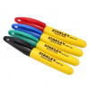 Stanley - Súprava permanentných popisovačov, 4 druhy, 4 ks 1-47-329