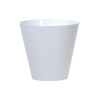 kvetináč 25cm TUBUS DTUB250-S449 biely plastový PROSPERPLAST