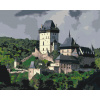 Vymalujsisam.sk Maľovanie podľa čísiel - Hrad Karlštejn 3 Veľkosť: 40x50cm, Rám: Bez rámu, iba zrolované plátno