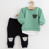 NEW BABY Dojčenská súprava tričko a tepláčky New Baby Brave Bear ABS zelená - 56