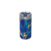 Quokka Nerezový termohrnček so sitkom Boost Blue Jungle 400 ml 17x7 modrá