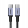 Ugreen 70428 USB-C / USB-C PD QC 3.0 5A 100W, 1,5m, sivý