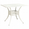 Záhradný stôl, stolík - Vidaxl Garden Table, White, 90x90x73 cm, obsadenie (Vidaxl Garden Table, White, 90x90x73 cm, obsadenie)