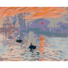 ZUTY Maľovanie podľa čísel - VÝCHOD SLNKA (C. MONET) Rámovanie: bez rámu a bez vypnutia plátna, Rozmer: 80x100 cm