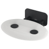Sedadlo do sprchy RAVAK OVO-P II-OPAL/BLACK B8F0000057