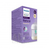 Avent Natural Response priehľadná fľaša s cumlíkom s ventilom AirFree 125 ml