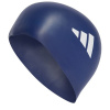 adidas 3-Stripes Swim Cap Adults Dk Blue/Wht Mens