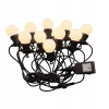 V-Tac LED Vonkajšia reťaz STRING 5m 10xLED 0,5W 230V IP44 3000K VT0806