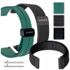 Pásik na inteligentné hodinky univerzálny čierny GlacierX Nylon čierny 22 mm teleskopy