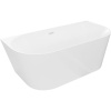Mexen Oval Slim nástenná voľne stojaca vaňa 170 x 80 cm, biela, biely prepad - 52661708000-20