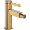 HANSGROHE Finoris páková bidetová batéria s odtokovou súpravou Push-Open, kartáčovaný bronz, 76200140