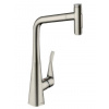 Hansgrohe M71 - Drezová batéria M7117-H320 s výsuvnou spŕškou, sBOX, vzhľad nehrdzavejúcej ocele 73816800