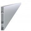 Profil na výplň 120x16x6000mm, materiál EN AW-6060 T66, prírodný hliník bez povrchovej úpravy, cena za kus AL-J12016-6