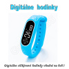 Športové LED digitálne hodinky QUEEN-US 0212 , bledo modré