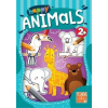 Happy Animals omaľovanka